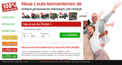 Desktop Screenshot of neue-leute-kennenlernen.de